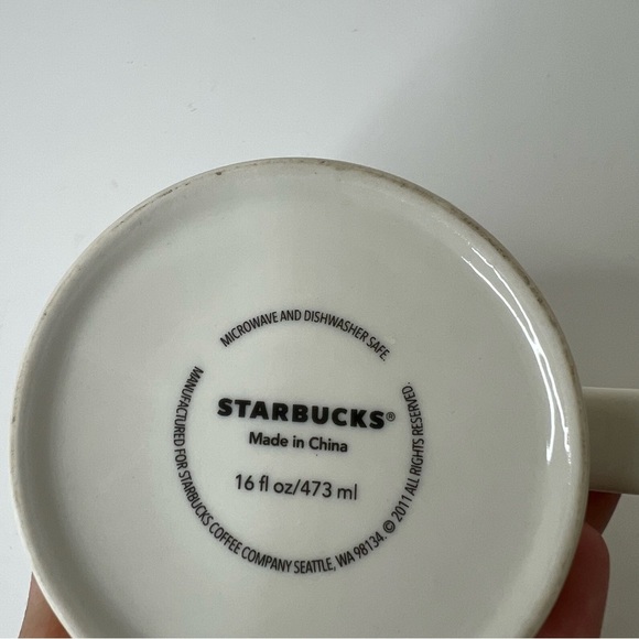 Starbucks Stuttgart Collectors Series Mug - White and Yellow 16oz - Picture 4 of 4